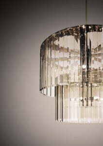 Suspension Roma verre de Murano design italien luminaire de luxe Luxury Lighting Fribourg Suisse